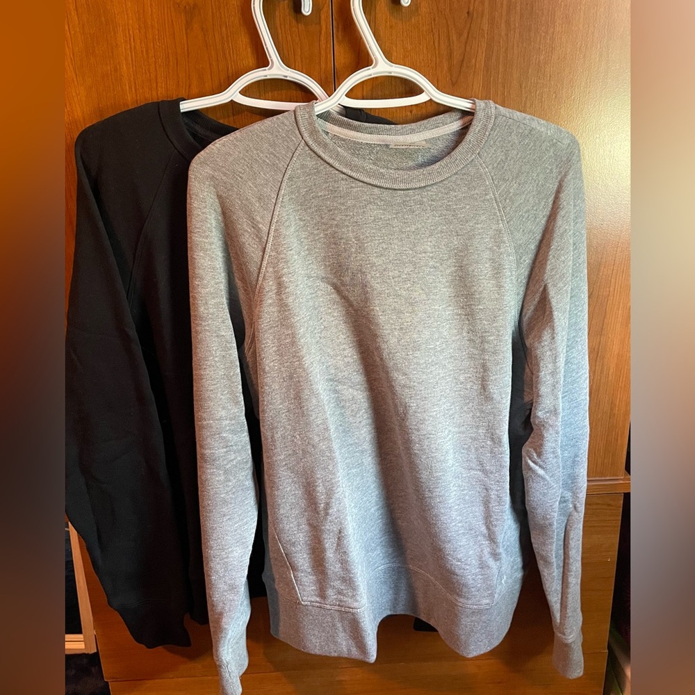 Classic Gray and Black Women's Sweatshirt Set
